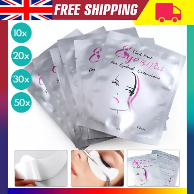 £3.99 • Buy Salon Eyelash Lash Extensions Under Eye Gel Pads Lint Free Patches Make Up UK