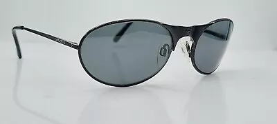 Vintage Gargoyles Helios Black Oval Metal Sunglasses Italy FRAMES ONLY • $37.40