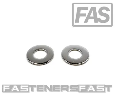 (50) 3/8  Chrome 18-8 Stainless Steel Flat Washer 7/8 OD - Chrome Flat Washers • $14.36