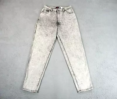 VINTAGE Sasson Jeans Women 15 Gray Hi Rise Acid Wash Tapered 80s Retro 28x30 JRs • $15.15