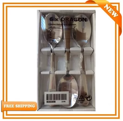 Ikea Cutlery Dessert Spoon 6 Pack Dragon 500.903.81 Brand New Original Boxed • £88.50