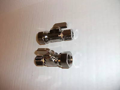 (QTY 2)Chrome Plated 1/4 Turn Compact Ball Valve 1/2  Fpt X 1/2  Comp LSP/Dahl • $9