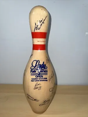 Rare AMF Signed Bowling Pin LPBT 1988 Lady Fair Lanes Open • $179