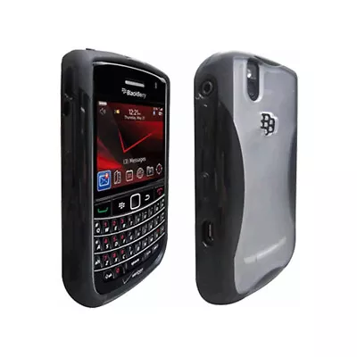 Verizon High Gloss Silicone Case For BlackBerry Bold Tour 9630/9650 - Black • $8.49