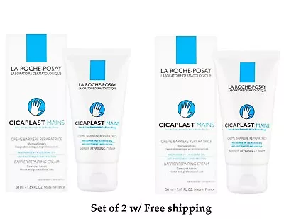 2 X  - La Roche Posay CICAPLAST MAINS Hand Lotion Creme 50ml /1.69oz Exp 09/2025 • $18.89