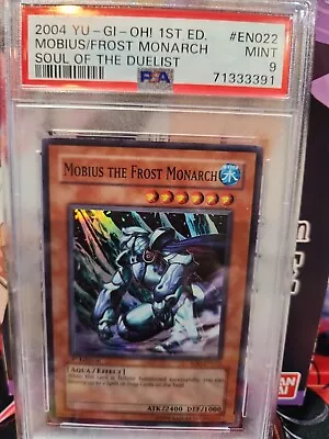 Mobius The Frost Monarch 2004 PSA 9 MINT SOD-EN022 1st Edition Super Rare Yugioh • $52