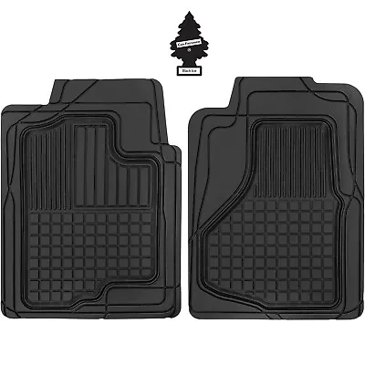 For VW Heavy Duty Car Truck Floor Mats 2PC Rubber Semi Custom Black • $39.59