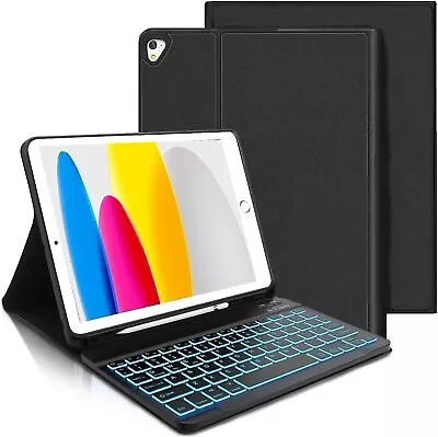 Smart Case With Backlit Keyboard For IPad 7th/8th/9th Gen IPad Air 3rd Pro 10.5  • £19.99