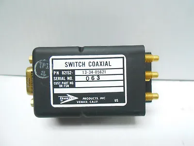 $210 • Buy 13-34-05621 Rf Switch 2mhz-80 Mhz 26.5 Volt  Bn Connector New Old Stock