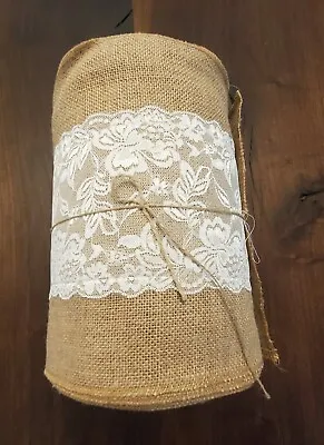 Burlap Vintage Lace 12 X30 Yards Table Runner New Wedding Decoration Rustic • $33