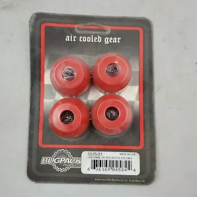 Bugpack Air Cooled Gear 5575-21 Urethane Tie Rod Boots VW Set Of 4 • $14.99