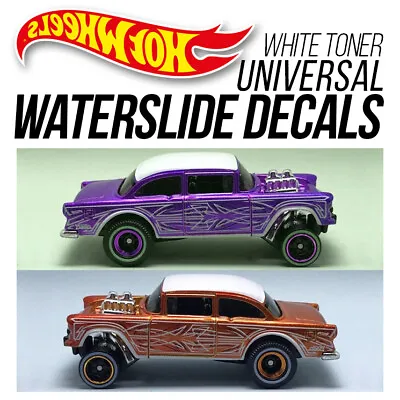 1/64 Scale GASSER NFTT Custom White Toner Universal WaterSlide Decal Hot Wheel • $4.99