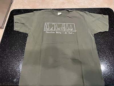 Mountain Bike MTB T-Shirt - Funny Bicycle T-Shirt For Men - Large • $14