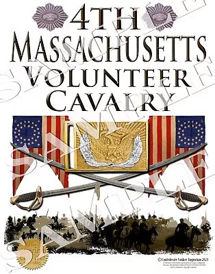 4th Massachusetts Cavalry Union Army American Civil War Themed Art Print • $14.99