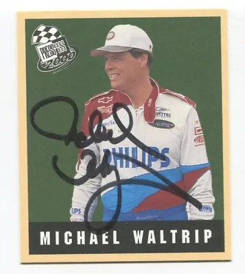 2000 Press Pass Michael Waltrip Signed Techno-Retro Card Autographed TR 27/36 • $20