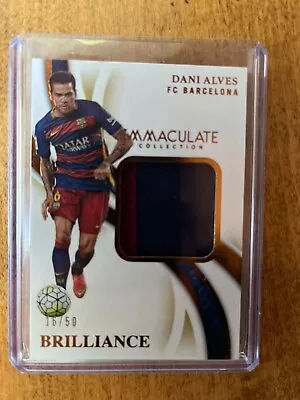 Dani Alves Barcelona 2019-20 Immaculate Brillance Match Worn 16/50 • $35