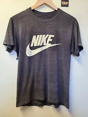 Vtg 70s/80s Nike T Shirt M Logo Sportswear Single Stitch Paper Thin • $63.99