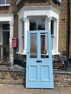 £400 • Buy Antique Victorian Blue Painted Panelled Front Door