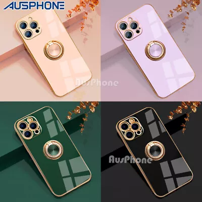 $8.49 • Buy Cute Shockproof Silicone Ring Case Cover For IPhone14 13 12 11 Pro X Max XR Plus