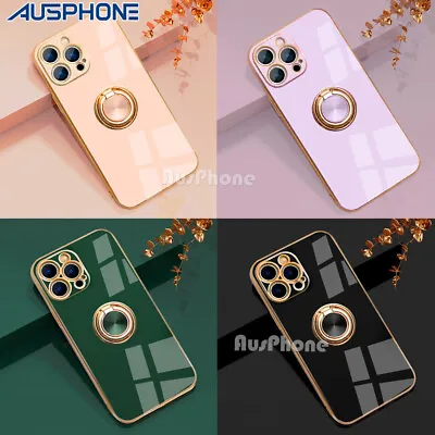 Cute Shockproof Silicone Ring Case Cover For IPhone14 13 12 11 Pro X Max XR Plus • $8.49