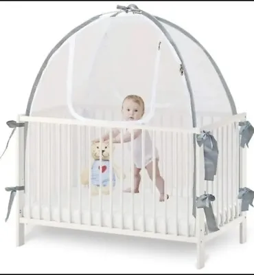 Baby&Beyond Baby Crib Tent Cover To Keep Baby From Climbing Out Mosquito Net 202 • $27