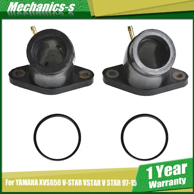 $13.65 • Buy For Yamaha Xvs650 V-star Vstar V Star 97-15 Intake Carb Holders Boots Manifolds