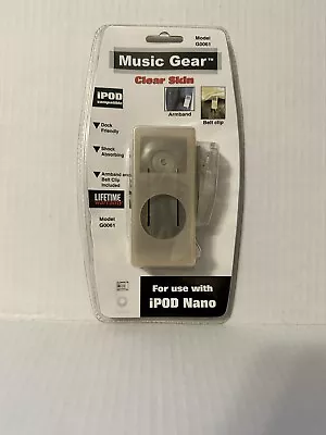 Music Gear Clear Fitted Skin With Armband & Belt Clip For IPOD Nano • $12.25