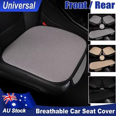 Car Seat Cushions Front/Rear Seat Protector Covers Ice Silk Interior Accessories • $29.76