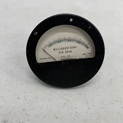 QVS Inc. Milli Roentgen Meter Gauge FS-50 UA DC Mod 350R Geiger Counter Dial • $19.99