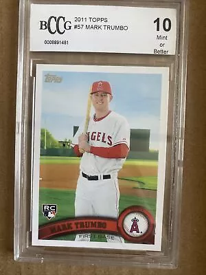 2011 Topps # 57 Mark Trumbo Gem Mint 10 Angels • $0.99