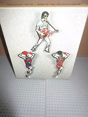 Vintage Elvis Presley Pendulum Wall Clock--white Suit W/dancing Legs--bnib • $40