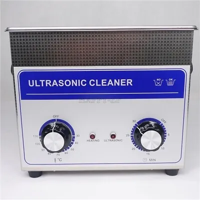 3L Ultrasonic Cleaner Heater Mechanical 100 W 40Khz Jewelry Dental Ce Rohs Sw • $331.38