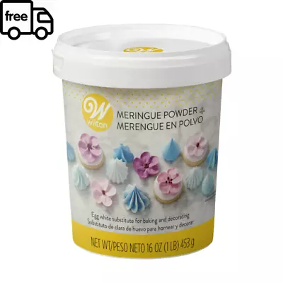 Wilton Meringue Powder Egg White Alternative For Baking And Decorating 16 Oz. • $19.68