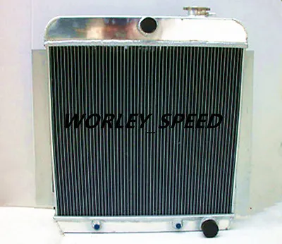 Aluminum Radiator For Aftermarket Chevy PICKUP Truck V8 1955-1959 56-59 52mm AT • $253