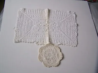 Doilies Lace Rectangle Round Floral Tableware Vintage • £2.99