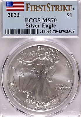 2023 American Silver Eagle - First Strike - PCGS MS-70 #3508 • $50