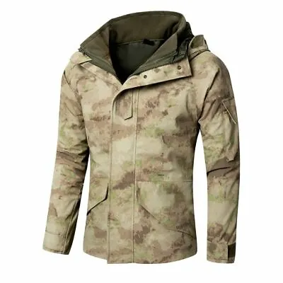 ECWCS G8 Army Mens Airsoft Winter Waterproof Jacket Army Camo Fleece Windbreaker • $103.99