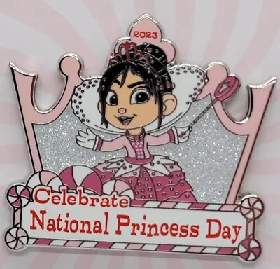 Disney Pin 2023 National Princess Day Wreck-It Ralph Vanellope Von Schweetz New • $20