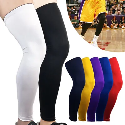 Knee Leg Brace Long Sleeve Compression Outdoor Basketball Football Protective • $12.99
