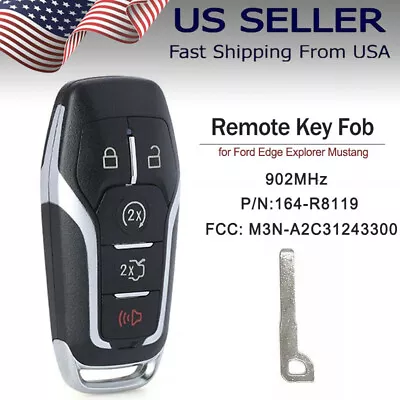 For 2015 2016 2017 Ford Edge Explorer Mustang Smart Car Remote Control Key Fob • $22.13