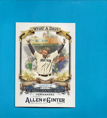 2017 Allen & Ginter What A Day WAD-77 Felix Hernandez Seattle Mariners • $1.39