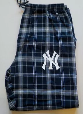 New York Yankees Mens Sleep Lounge Pajama Pant M L Xl 2x New 100% Cotton Flannel • $34.99