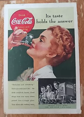 Vintage National Geographic February 1939 Coke Advert • $10