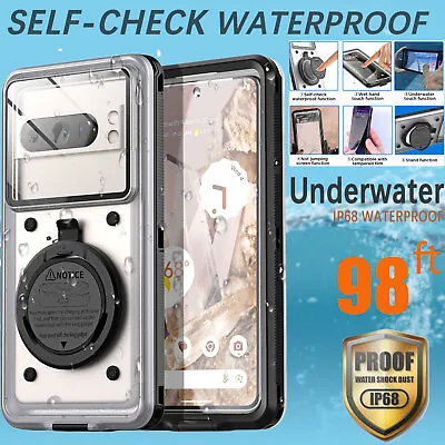 For Google Pixel 8 7 6 Pro 7a Case Waterproof Self-Check IP68 Underwater Cover • $27.99