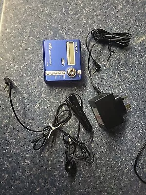 Sony MZ-N707 Minidisc Player Recorder NetMD Walkman MD Type-R  Doesn't Turn On • £50