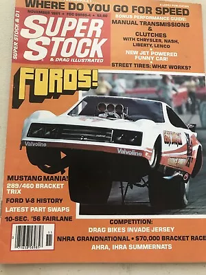 Super Stock Drag Illustrated Magazine 1981 Mustang Mania Fords Trans&clutches • $9.99