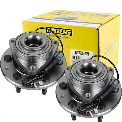 4WD MOOG Front Wheel Bearing Hub Pair For Chevy Silverado 1500 GMC Sierra 1500 • $223.07