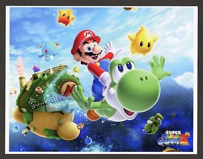 Super Mario Galaxy 2 Nintendo Wii Art Print Small Wall Poster - Glossy • $14.95