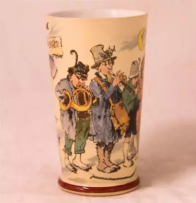 Antique Mettlach V&B Beaker #2368/1109 PUG Musicians By H.Schlitt C.1907 • $69