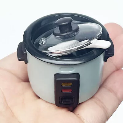 1:12 Dollhouse Miniatures Ob11 Can Open The Rice Cooker With Rice Spoons New • $10.21